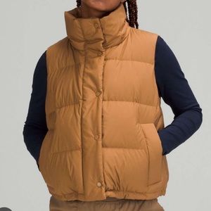 lululemon Wunder Puff Cropped Vest | Bold Beige | size 4